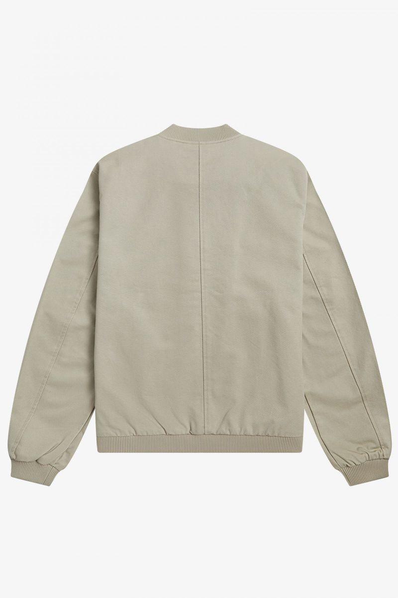 Geaca Barbati Fred Perry Twill Bomber Albi | RO 1270ZUTG